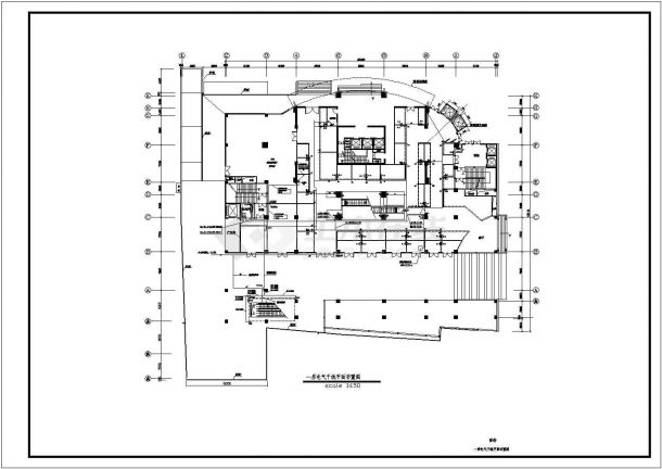 商场二次装修强弱电设计方案全套CAD图纸-图一