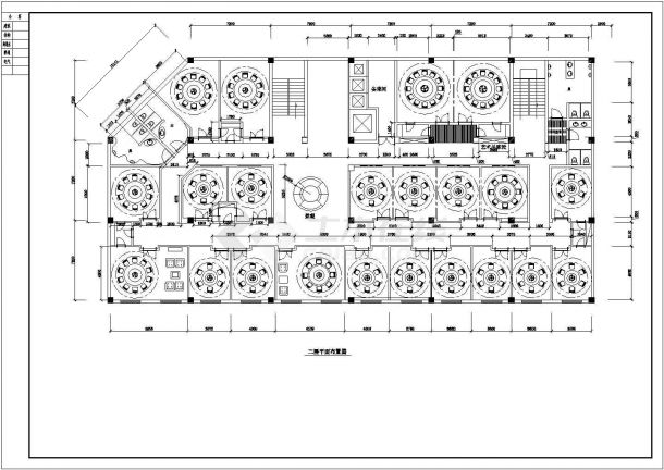 某地五层饭店装修设计规划方案施工图-图二