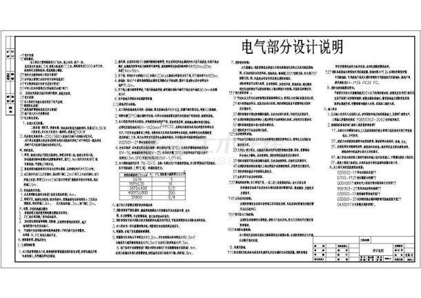 带地下室电气商场强弱电设计方案全套图纸-图一