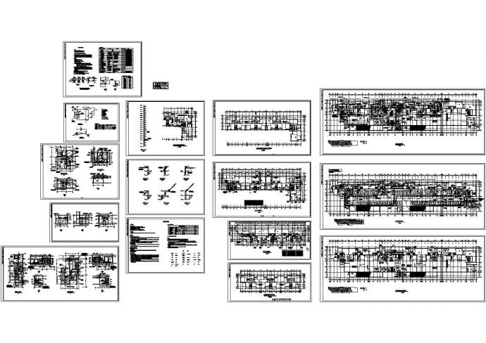 地下车库通风和人防施工设计CAD图纸（含设计施工说明，设备材料表）_图1