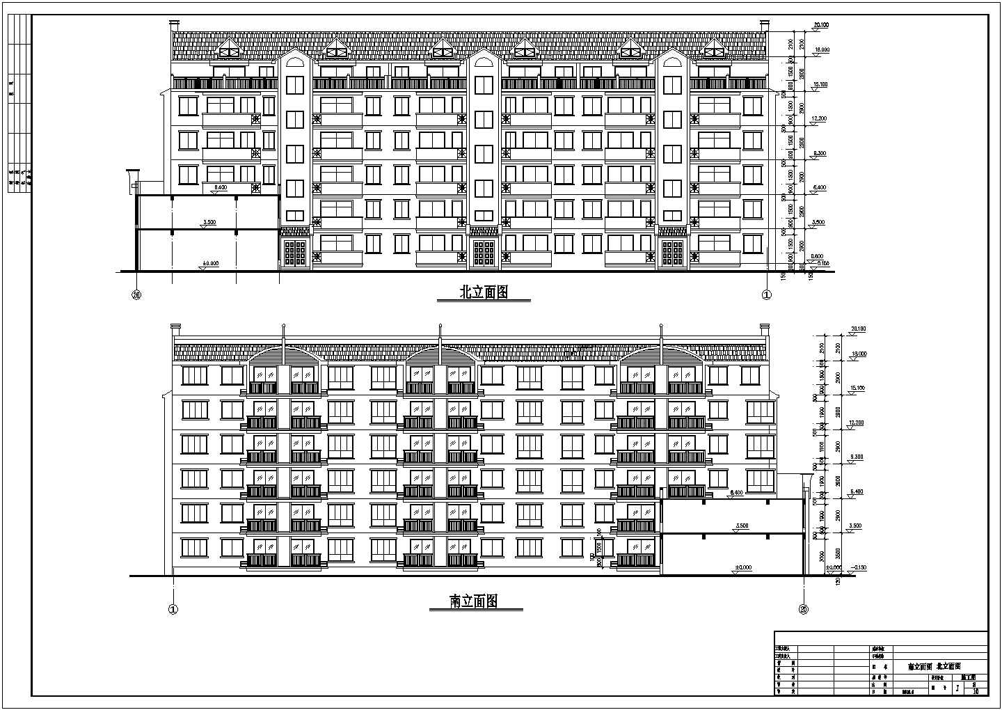 某高档小区59#住宅施工设计CAD图纸(cad)
