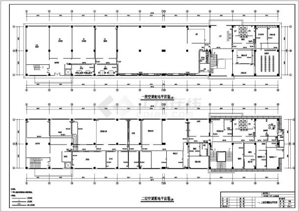 一栋2层小型办公楼电气设计施工图-图二