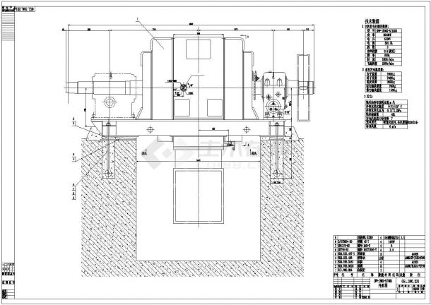 某处水电站发电机层和水轮机层图纸-图二