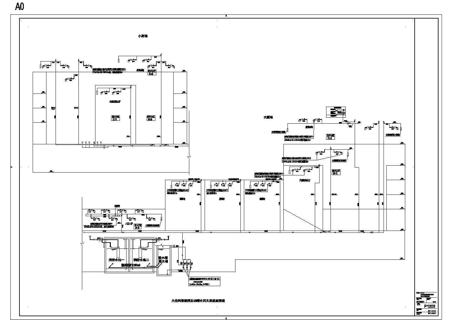 P1203大空间智能型主动喷水灭火系统原理图