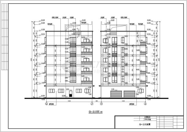 六层环卫设施住宿办公综合楼建筑施工图-图一