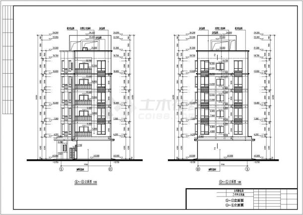 六层环卫设施住宿办公综合楼建筑施工图-图二