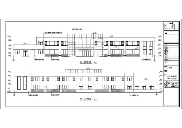 某二层钢结构办公楼建筑详细施工图_图1
