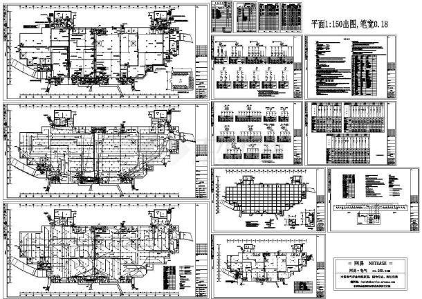 地下汽车库电气施工图-图一