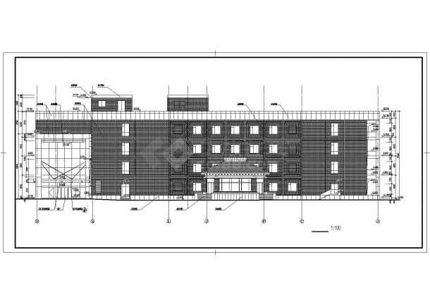 某五层综合办公建筑详细设计方案图-图二