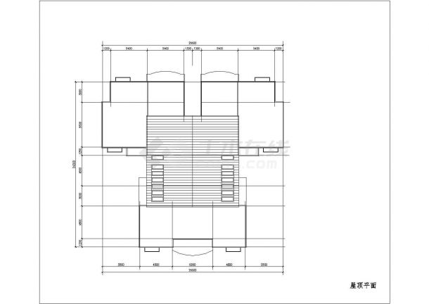 比较详细的小高层户型平面建筑施工图纸-图一