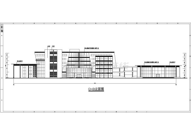 某公司六层办公楼建筑施工CAD图-图二