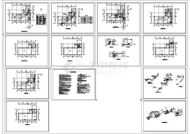 某地区蒸汽锅炉房水暖全套给排水设计图-图一