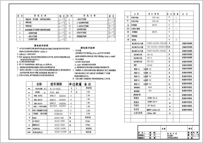 商业中心全套电气设计施工CAD图_图1