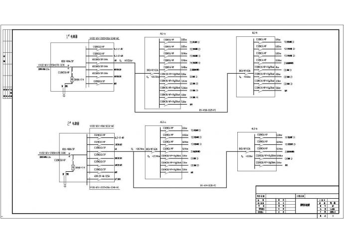 县百货公司全套电气设计施工CAD图_图1