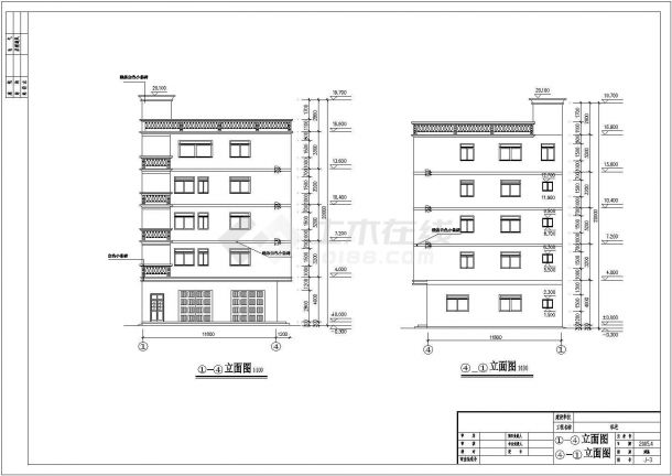 某地区仿古私宅建筑cad设计图纸-图一