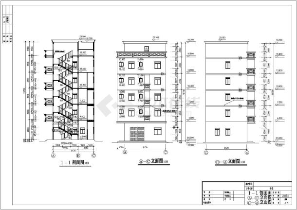 某地区仿古私宅建筑cad设计图纸-图二