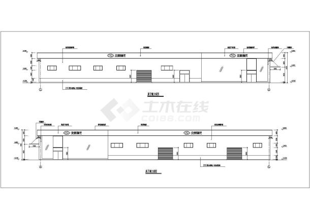 某北京现代4S店建筑设计cad图-图一