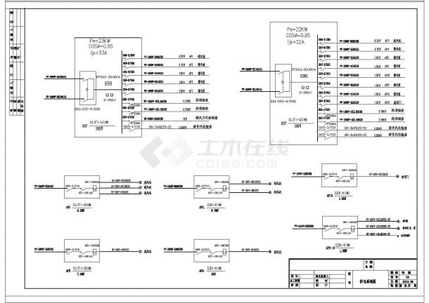 河南省某工程全套电气设计施工CAD图-图二
