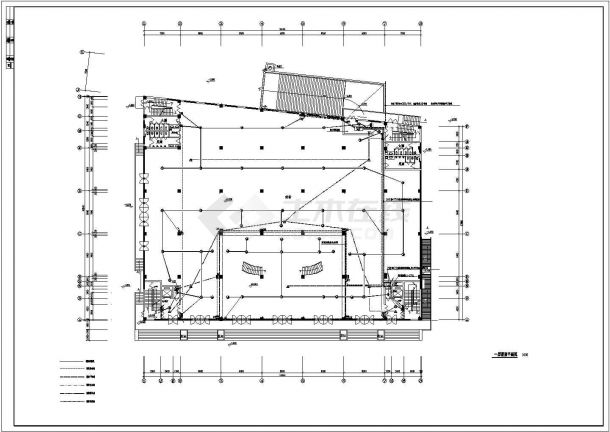 商场商铺电气设计施工CAD图纸全套方案-图二