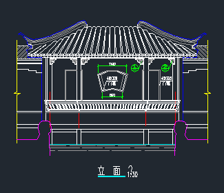 比较齐全的苏式亭阁建筑图（标注详细）-图二