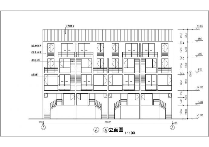 某地经典多层住宅J建筑施工设计图纸_图1