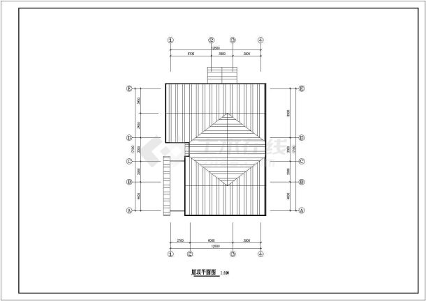 木构别墅建筑设计方案图（共4张）-图二