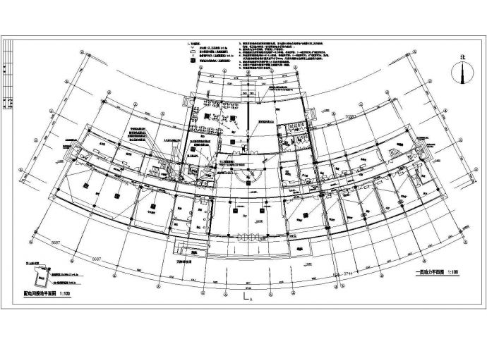 老干病房楼强弱电平面设计方案全套CAD图纸_图1