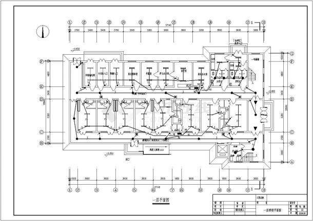 某传染病医院电气设计方案全套CAD图纸-图二