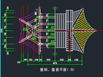 某地六角组合亭建筑施工图 （全套）-图二