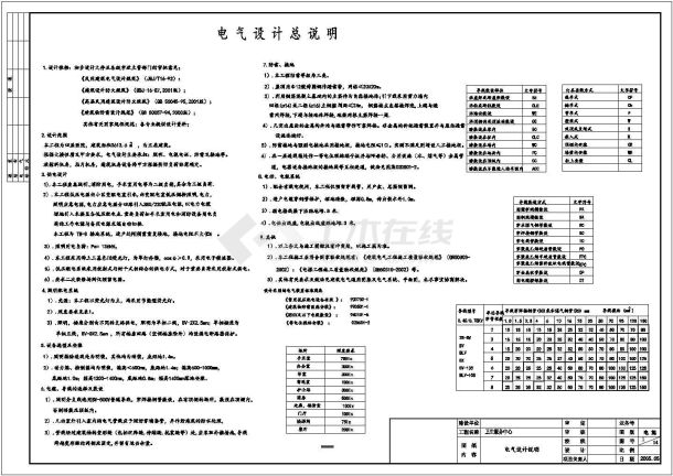 小医院电气施工余设计方案全套CAD图纸-图一