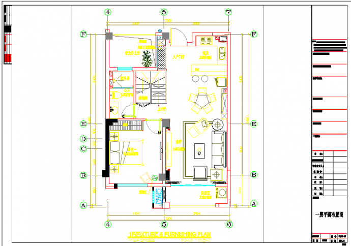 二层小复式户型装修设计平面图_图1