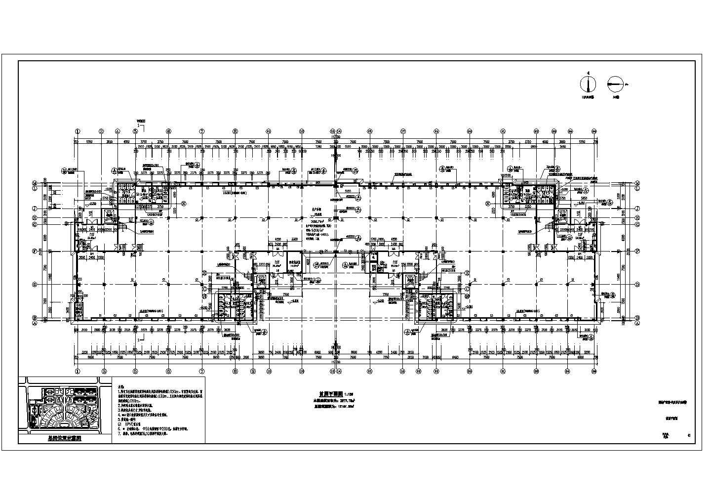 某地产业园厂房建筑设计CAD平面图