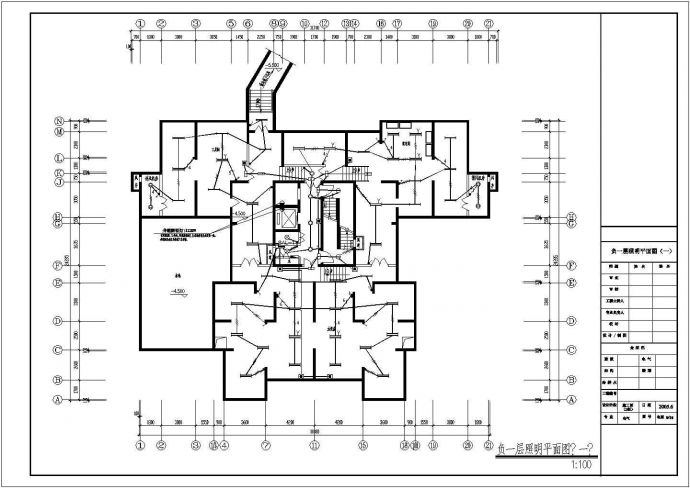 某33层纯住宅楼电气强电部分设计施工图_图1