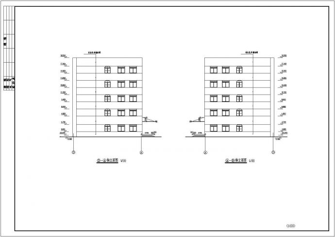 五层办公楼建筑结构学生课程设计图_图1