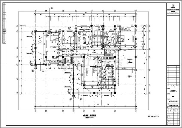 某地欧式三套精致别墅建筑结构施工图-图二