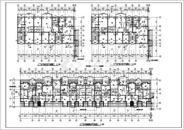 某市住宅小区建筑CAD设计施工图-图一