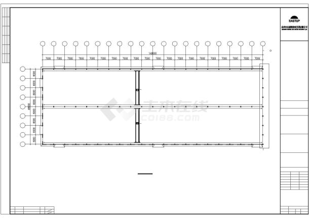 某地大型股份公司厂房钢结构建筑设计图-图二