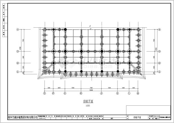 某地寺庙山门殿建筑设计施工CAD图-图二