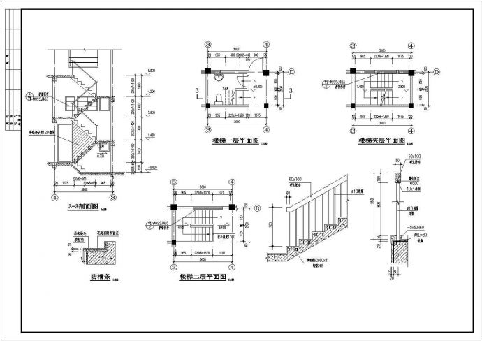 某地区商业街建筑设计施工cad图纸_图1