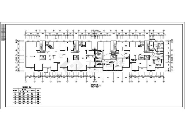 比较详细的小高层住宅楼建筑施工图-图二