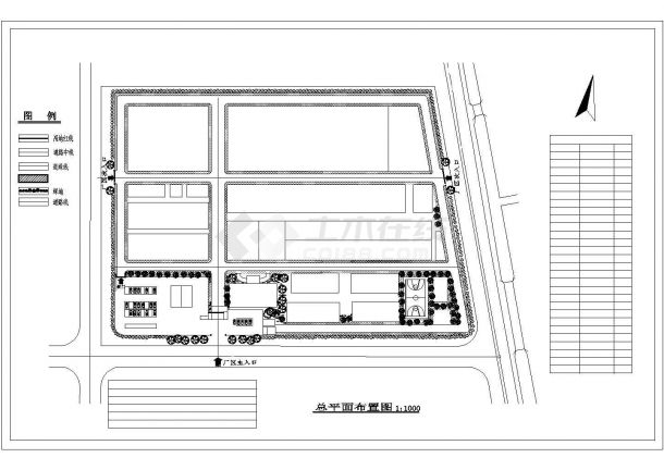 武清制鞋厂规划设计策划效果CAD图纸-图一