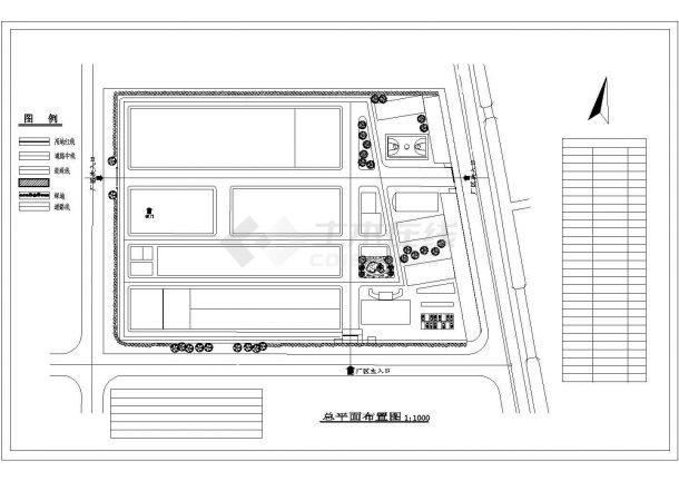 武清制鞋厂规划设计策划效果CAD图纸-图二