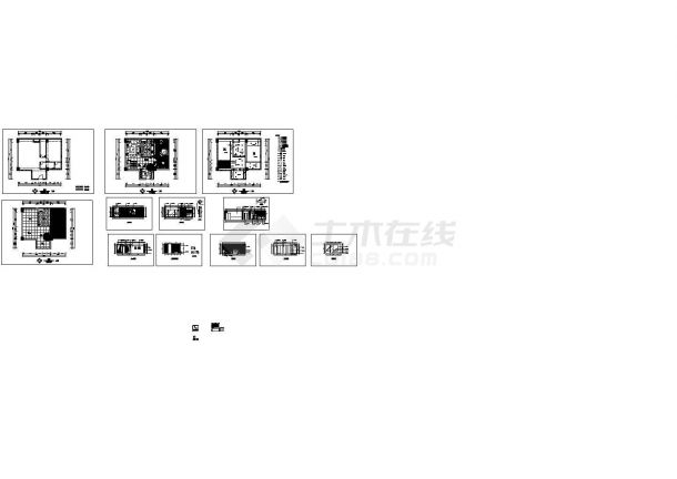 现代中式红色风格装修设计施工图-图一