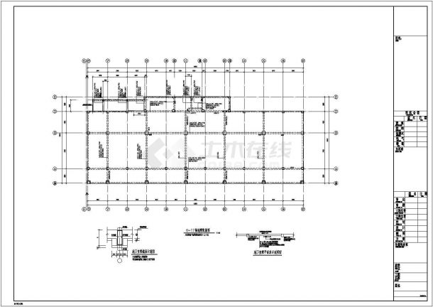4739平方米六层框架住宅楼设计cad图，共2张-图一