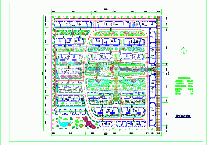 某花园住宅小区建筑CAD规划设计图_图1