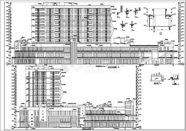 某地三层商住综合楼设计建筑方案施工图-图一