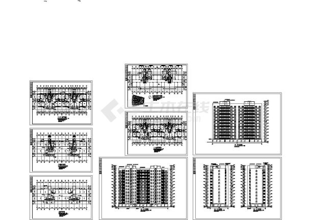某地上十二层住宅建筑施工图-图一