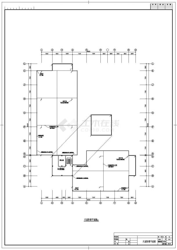 办公楼电气设计余施工方案全套CAD图纸-图一