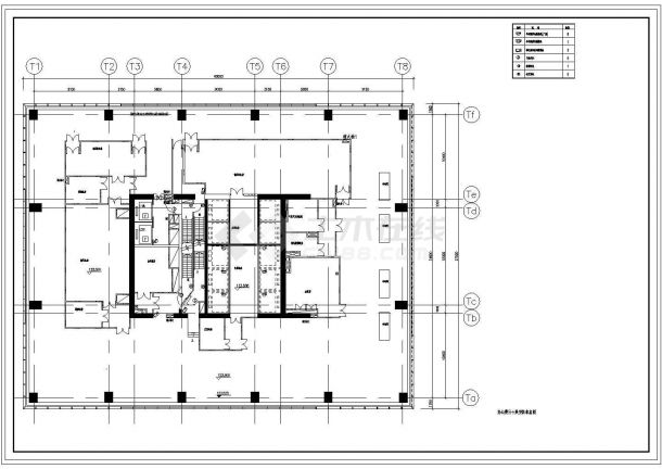 甲级写字楼安防布置设计方案全套CAD图纸-图二