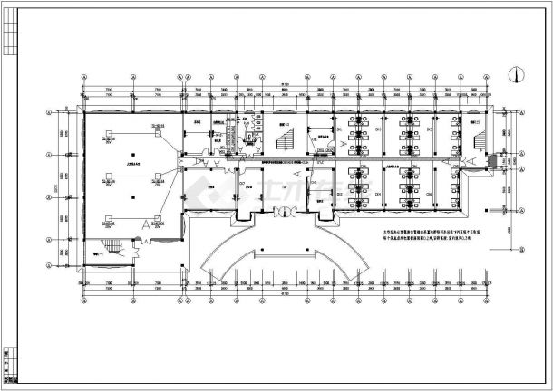 某单位办公楼电气设计全套CAD图纸-图一